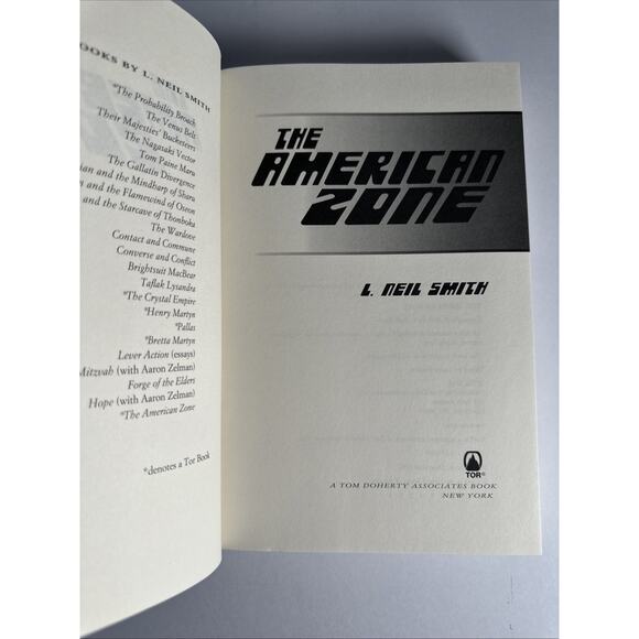 The American Zone by L. Neil Smith hc/dj 1st Edition/1st Printing - Picture 8 of 9